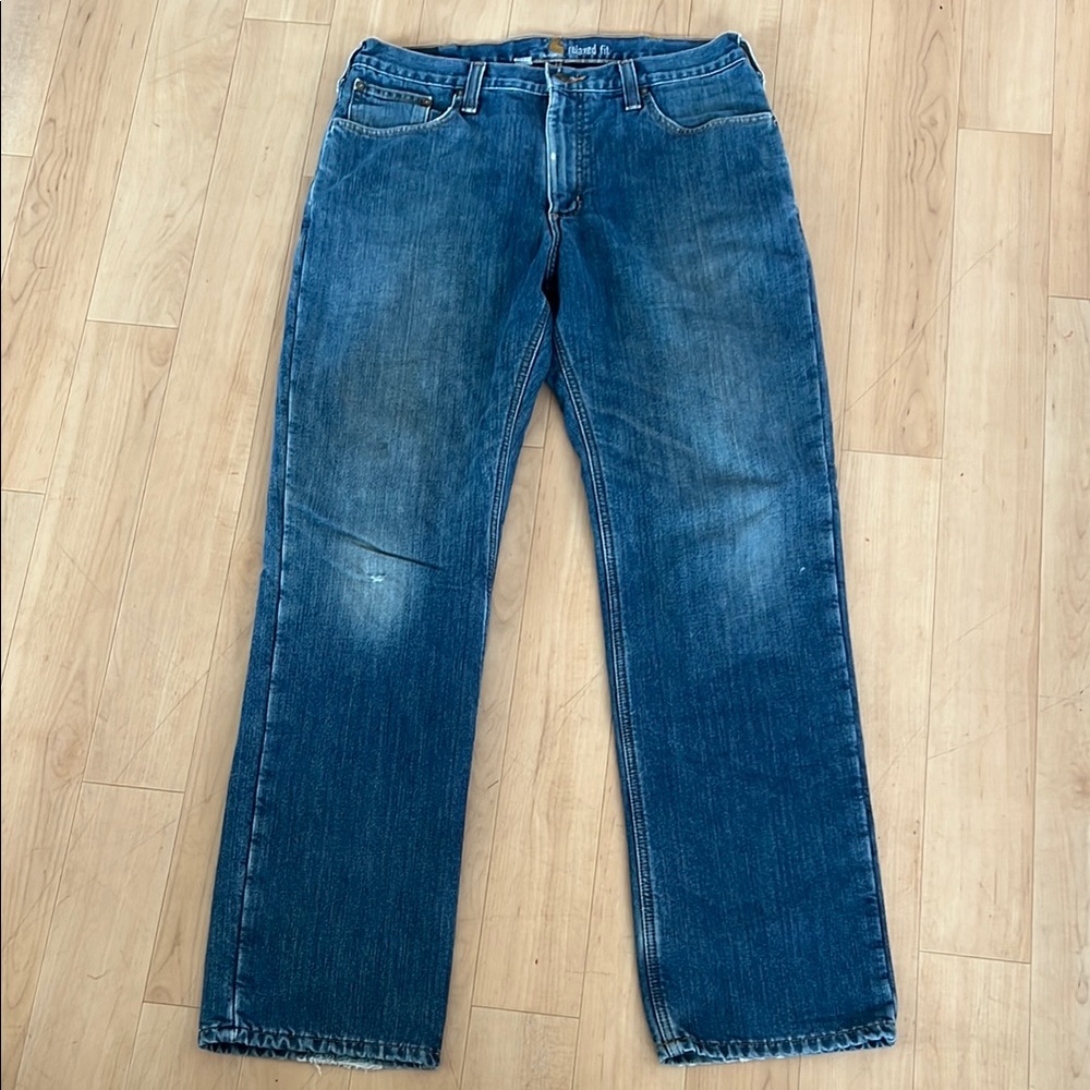 Carhartt jeans men’s 36x32 Flannel Lined